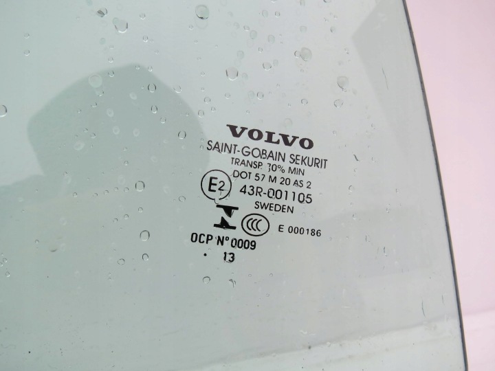 фото №7, Стекло дверей правое зад 2013 r. volvo v60 i s60 ii dot57m20as2 43r001105