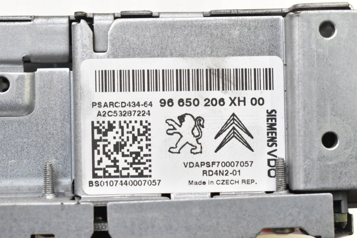 фото №6, Радио радиопроигрыватель cd mp3 96650206xh00 peugeot 308 1 i t7 07-11