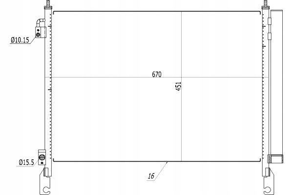 фото №2, Конденсатор конденсатор кондиционера koleos 2.0dci 08- hart