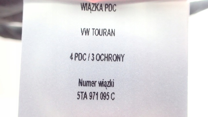 фото №9, Жгут 4 pdc vw touran 5ta971095c защита датчики