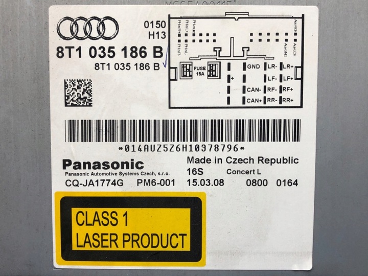 фото №6, Радіо audi a4 b8 8t1035186b 07-15 тюнер