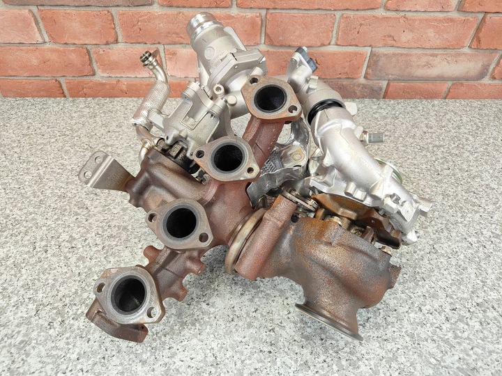 фото №12, Bmw u06 u10 u11 220d b47 турбонагнетатель би-турбо комплектная 9885974 9885976