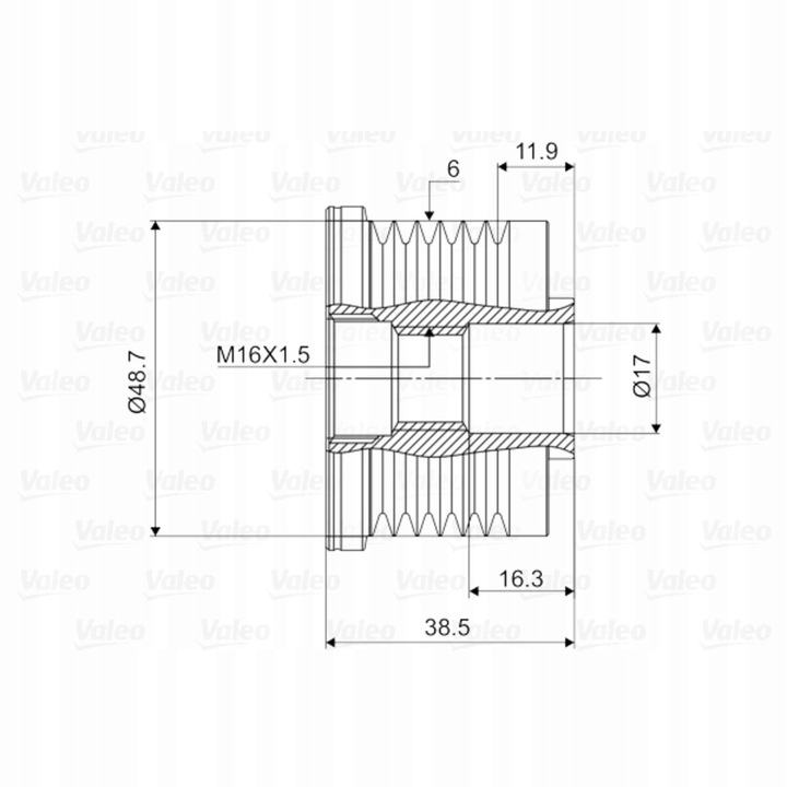 фото №12, Зчеплення генератора renault opel vivaro, renault