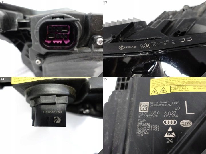 фото №14, Audi rs6 4k0 rs7 s7 a7 4k8 c8 19-25 фара повний led laser ліва перед європа