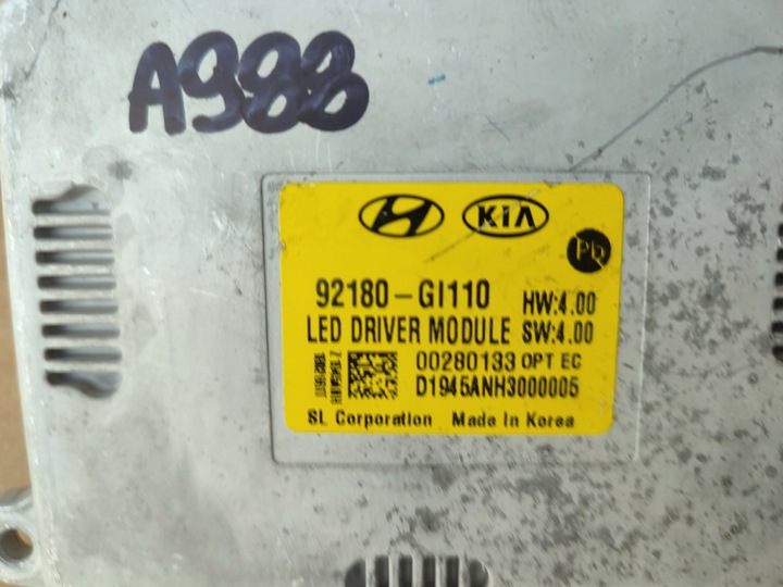 фото №5, Преобразователь модуль лампы hyundai ioniq 92180-gi110