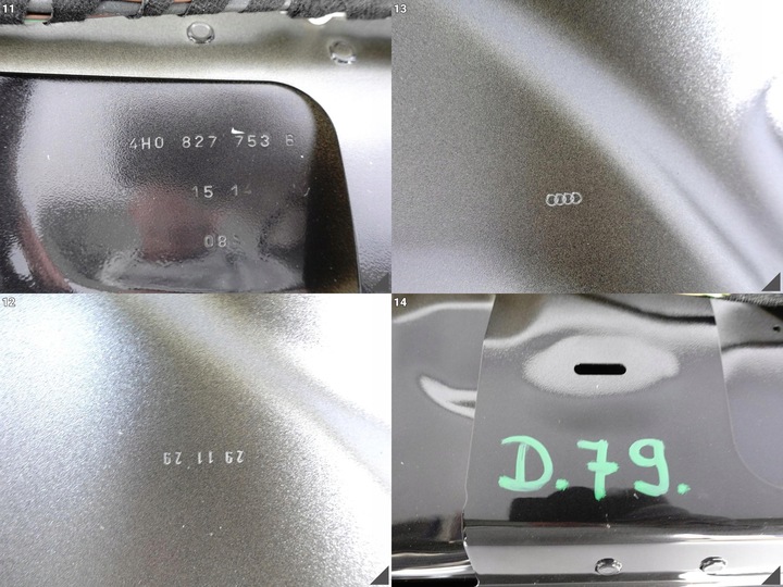 фото №12, Audi a8 s8 4h0 4hl d4 рестайлинг 13-17 крышка крышка багажника+ лампы kolor:4n4n