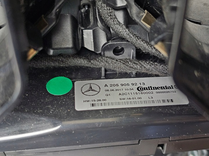 фото №15, Dekor тунель панель середній керування перемикач консолі mercedes w205