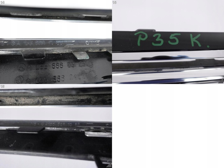 фото №12, Mercedes gle suv w166 15-19 решітка радіатора решітка хром планка