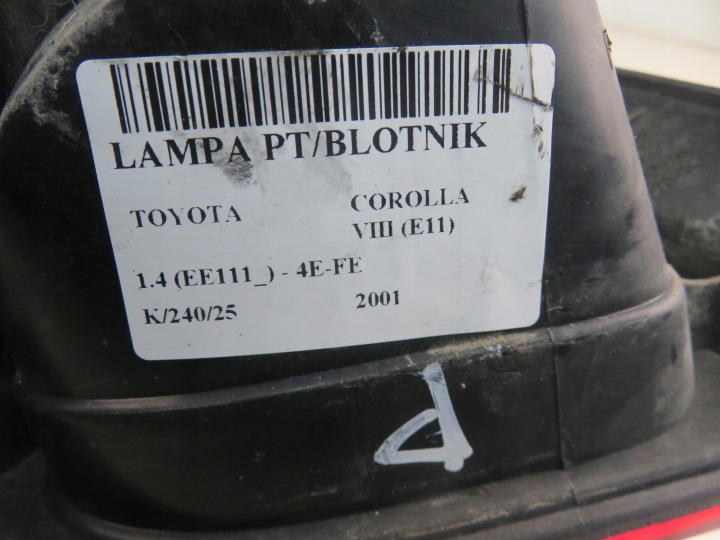 фото №8, Фара правая задняя toyota corolla e11 рестайлинг liftback