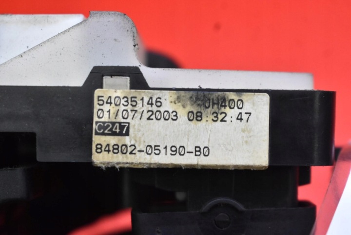 фото №9, Панель управление стекло eu 84820-05090 toyota avensis t25 02-06