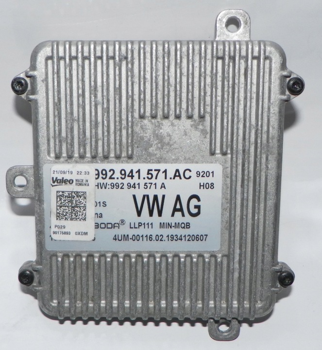 фото №1, Skoda kamiq модуль led перетворювач 992941571ac 992941571a оригінальний номер