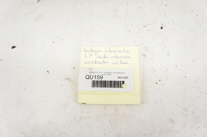 фото №6, Qu159 vw golf vii ^ галоген правый перед 5g0941662