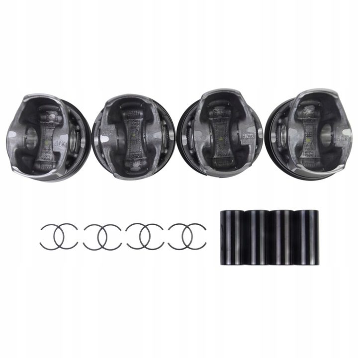 фото №8, 4x набір поршнів ø23mm гвинт seat skoda vw audi 1,8 tfsi