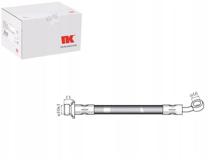 фото №1, Nk шланг тормозной 80627 815040224 phd599 133085