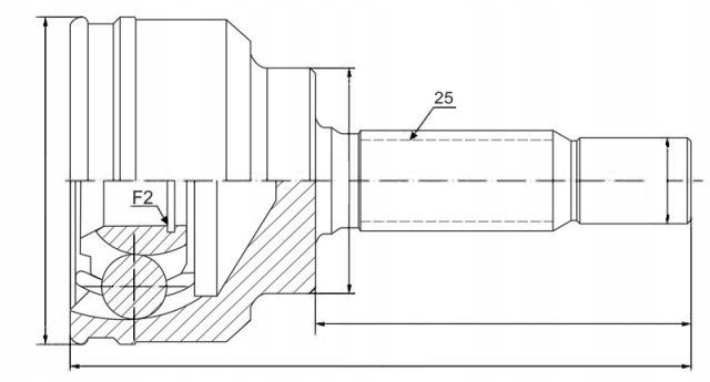 фото №1, Шарнир внешний mitsubishi lancer cs2 1.5 03-09