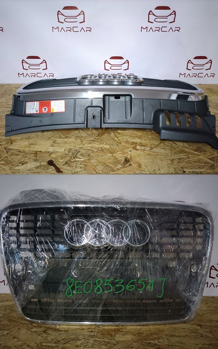 фото №9, Audi a4 b7 решётка радиатора решётка радиатор бампер перед 8e0853651j