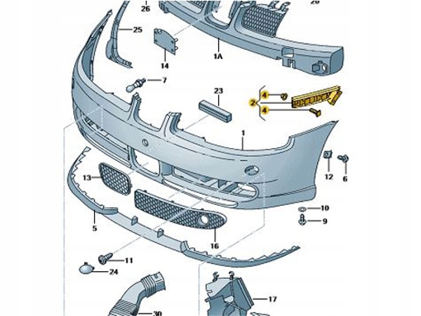 фото №5, Крепление бампера перед левый seat leon top sport