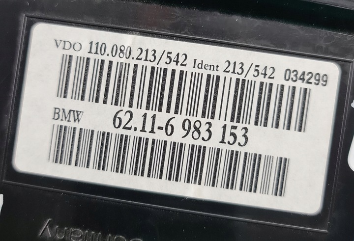фото №6, Спидометр приборы bmw 5 e61 e60 6983153 европа