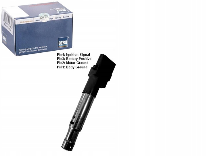 фото №1, Котушка запалювання vw golf 3,2 v6 05- beru