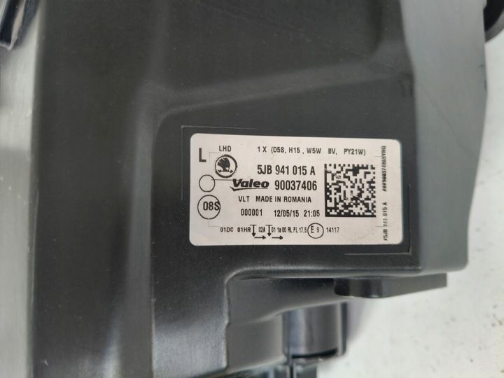 фото №8, Лампа левая фара skoda rapid 5ja 12- ксенон