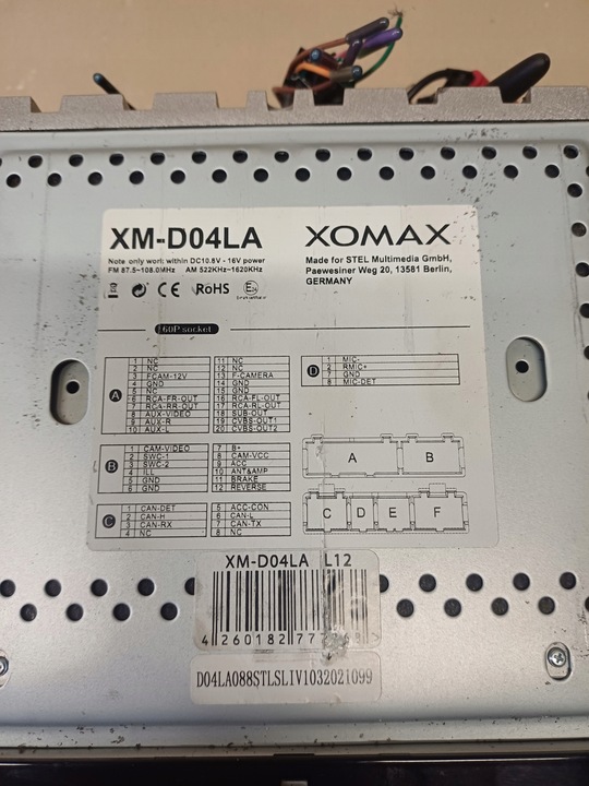 фото №8, Радио xomax xm-d04la opel corsa d