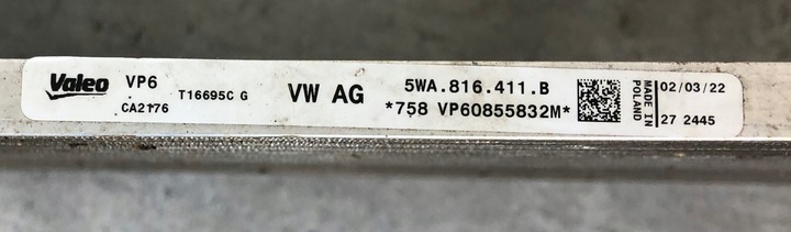 фото №9, Skoda octavia iv 4 20- радиаторов кондиционера климат 5wa816411b