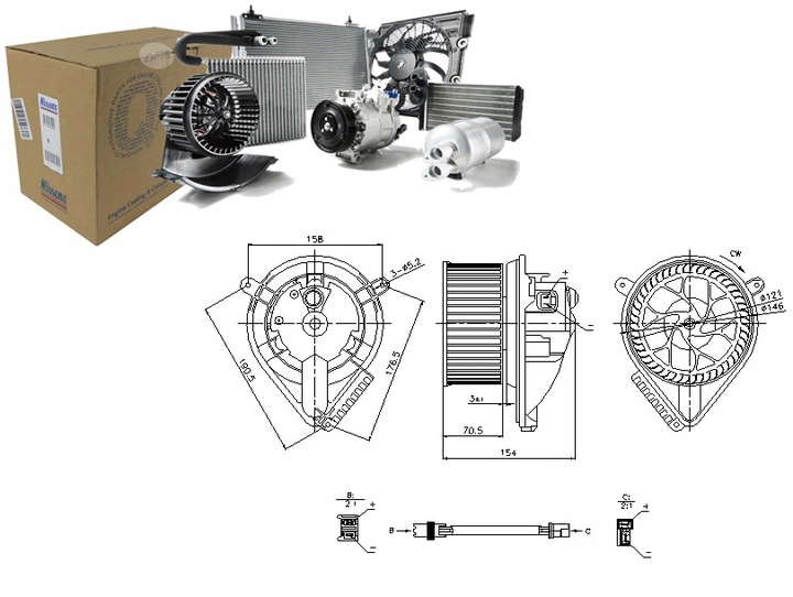 фото №1, Повітродувка mercedes nissens