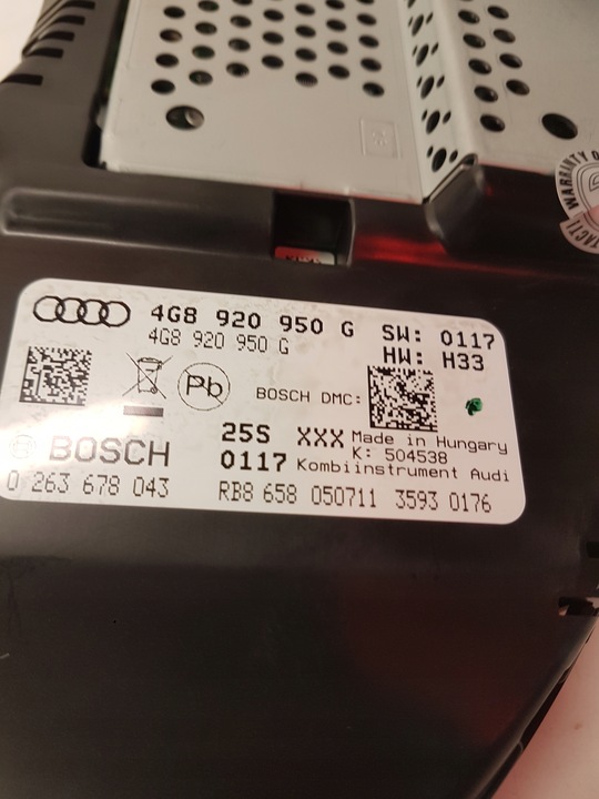 фото №6, Спидометр приборы audi a6 c7 3.0 tdi 4g8920950g