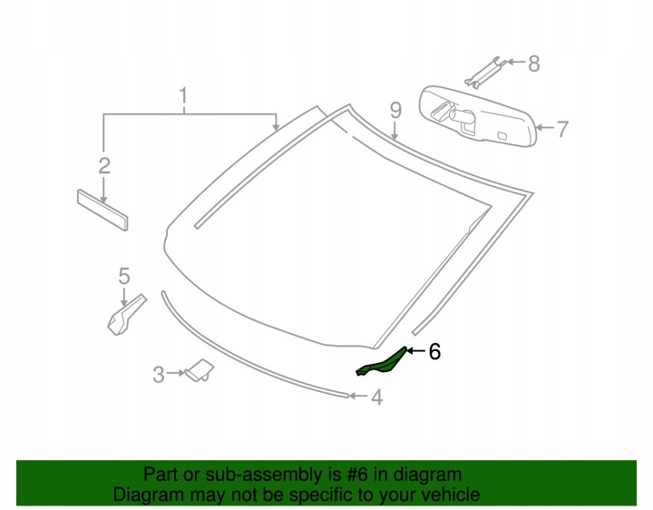 фото №6, Кришка передня fender cowl бічний ущільнювач toyota highlander 2008 2013