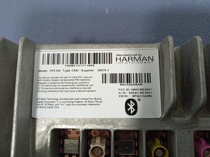 фото №5, Pacifica ii 16-20 радіо навігація harman vp3 na 68232028an