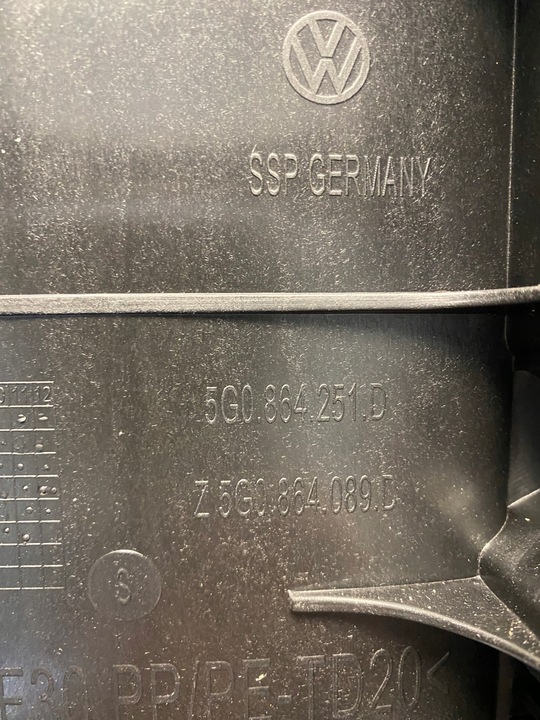 фото №13, Vw golf vii тунель середній підлокітник 5g0864251d 5g1863243p