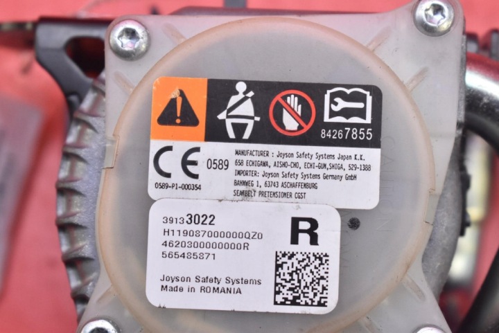 фото №12, Pas безопасности правое зад натяжитель eu 39133022 opel insignia b 17-20