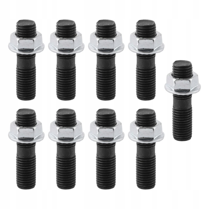 фото №6, 9 штук комплект nakrętek zabezpieczających m10x1,25 turbo studs аксесуари