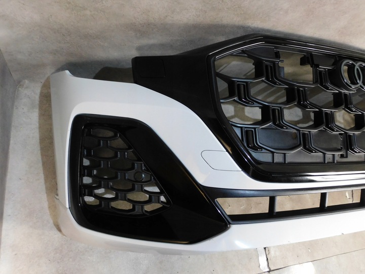 фото №9, Audi q8 4m8 рестайлинг s line sq8 бампер перед переднее полный белый