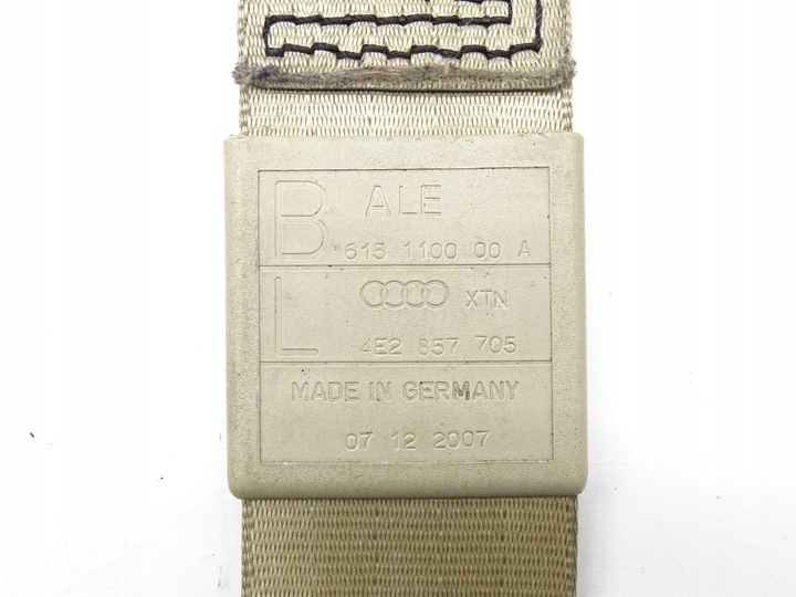 фото №3, Pas безопасности левый перед audi a8 d3 4e2857705