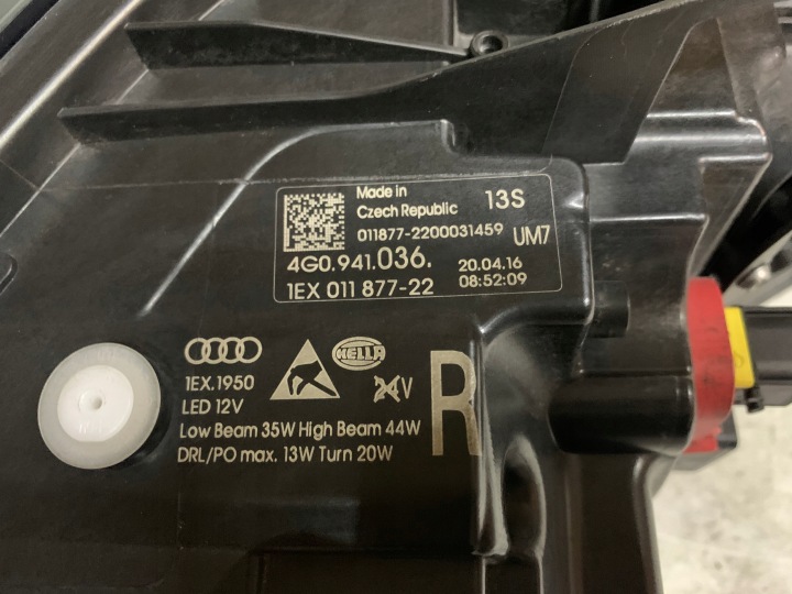 фото №9, Audi a6 4g0 рестайлинг полный led matrix фара правая перед