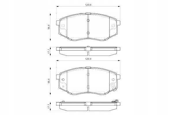 фото №1, Bosch 986 494 692 набор тормозные колодки тормозных, тормоза дисковые