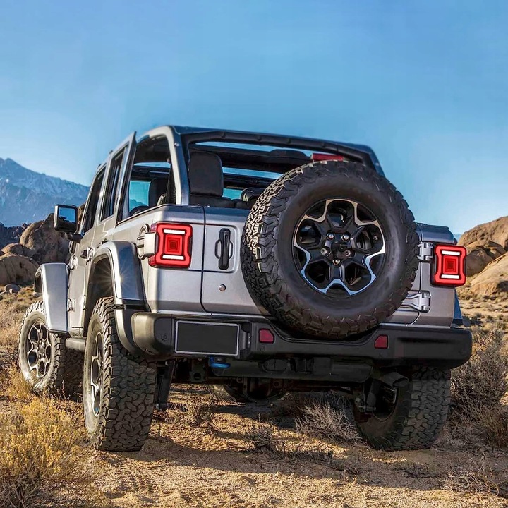 фото №13, Лампа лампи червоний європа комплект led vland jeep wrangler jl 2018-2023