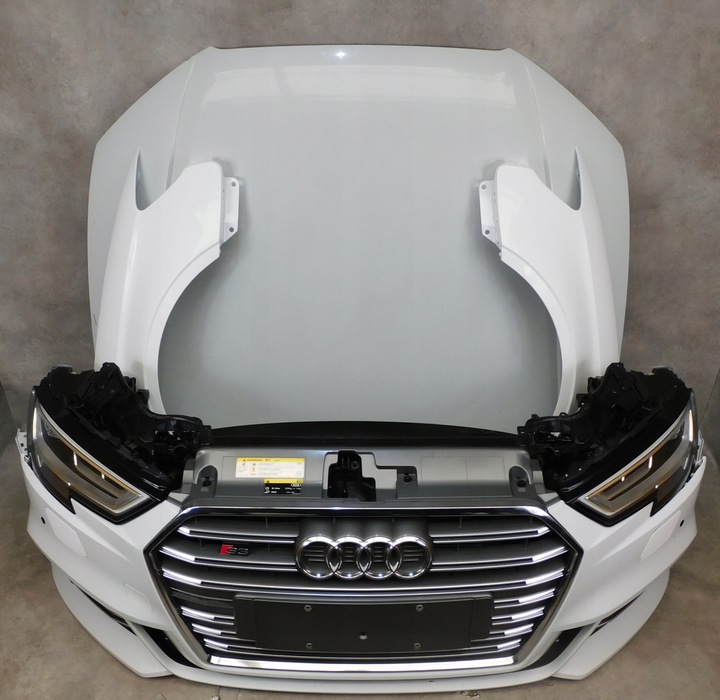 фото №7, Audi s3 8v 8v5 рестайлінг a3 s line перед бампер лампи капот pas крила