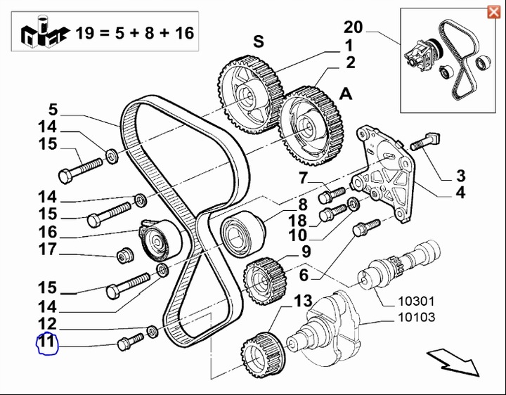 фото №2, Гвинт розподільний вал fiat stilo оригінал оригінальний номер 11227970