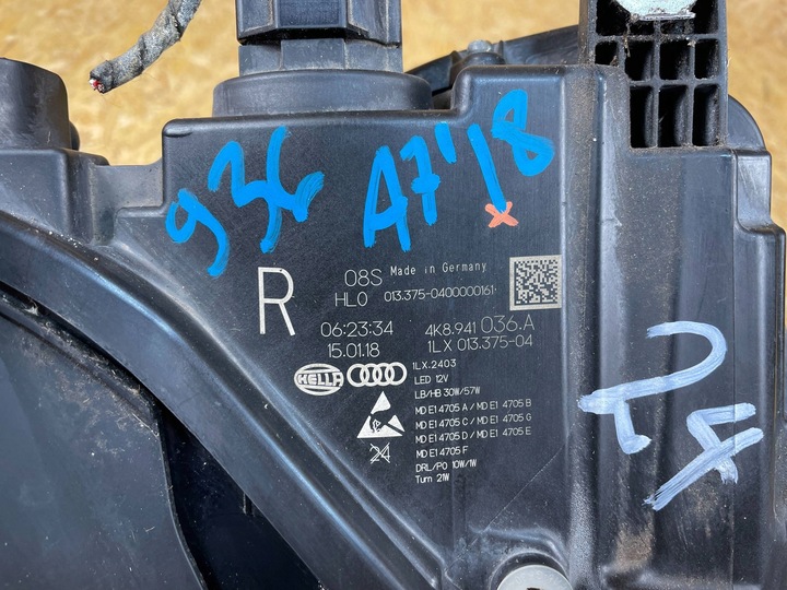 фото №12, Лампа перед передня права повний led matrix audi a7 c8 4k 4k8941036a 2018-