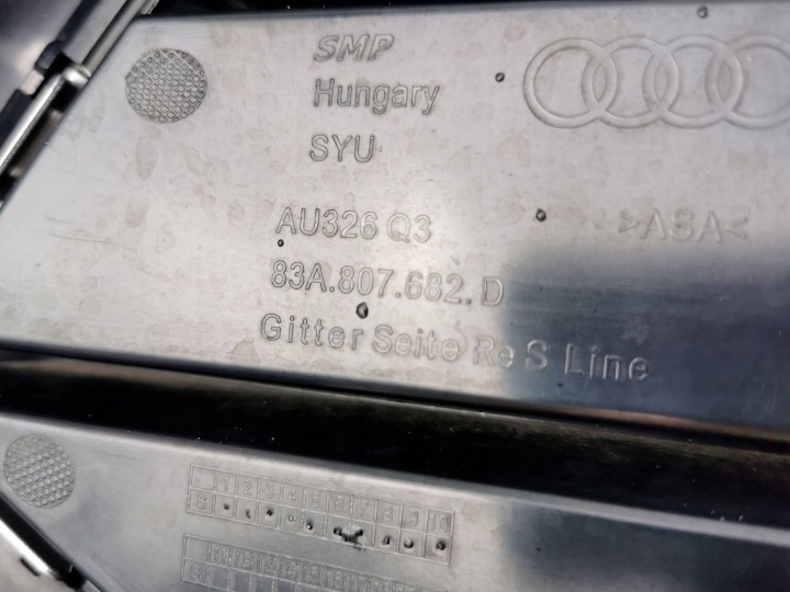 фото №11, Audi q3 ii 83a s-line правая решётка бампера перед 83a807682d