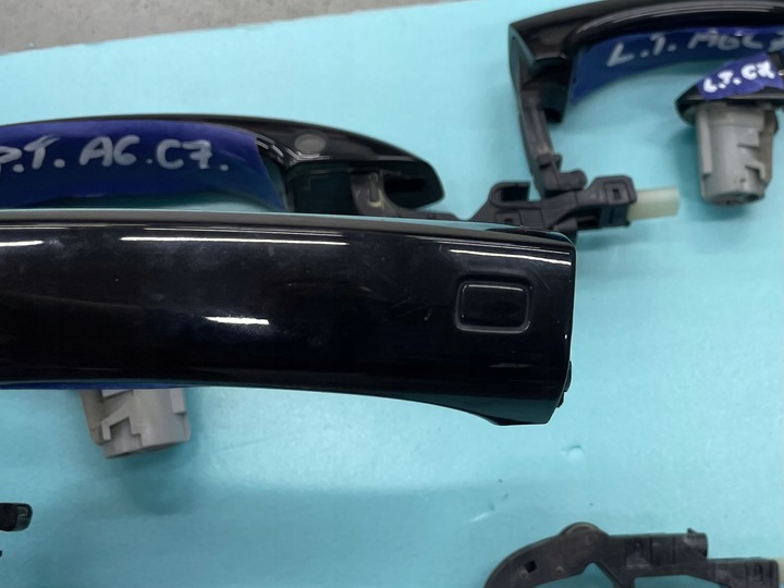 фото №13, Ручка keyless a6 a7 c7 q7 led перед зад ly9t оригінал комплектна