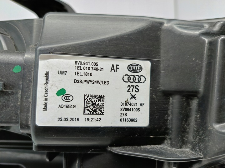 фото №14, Audi a3 8v 13- лампа ліва перед передня ксенон led eu 8v0941005