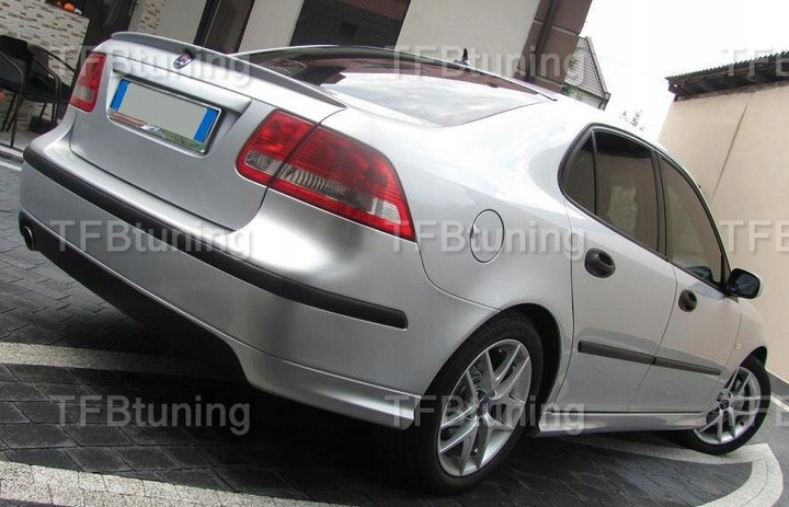 фото №2, Спойлер накладка бампера зад saab 9-3 02-06 tfb тюнінг
