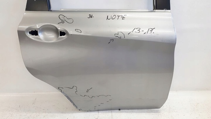 фото №2, Nissan note 2013-2017 дверь правые зад