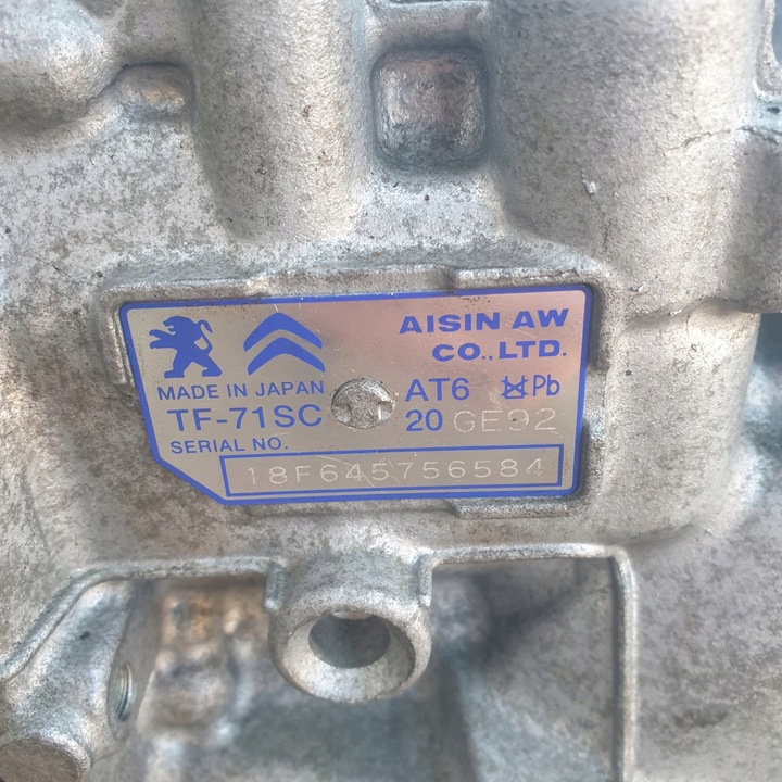 фото №6, Коробка передач коробки передач tf-71sc aisin peugeot citroen