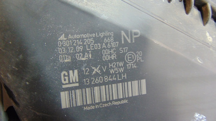 фото №12, Лампа ліва права перед передня opel zafira b європа