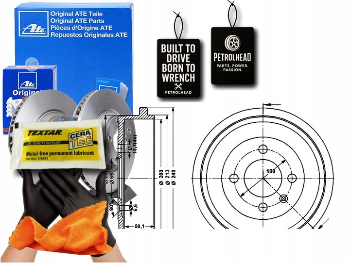 фото №1, Барабани гальмівні seat arosa cordoba cordoba vario i #petrolhead pro+ kit10