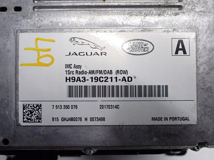 фото №13, Навігація навігація радіо дисплей h9a3-19c211-ad range rover evoque l538 17r